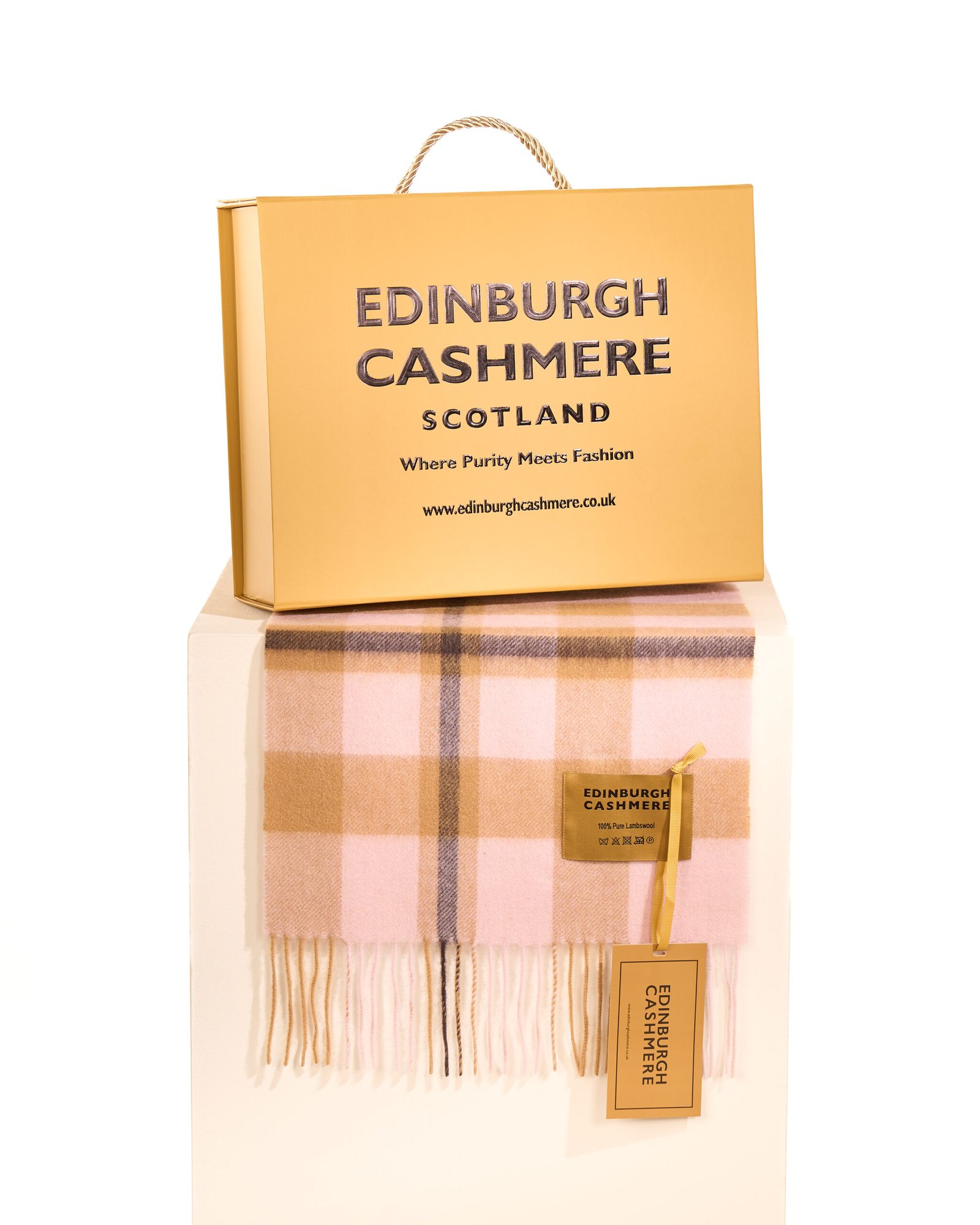 Edinburgh cashmere scarf gift box 