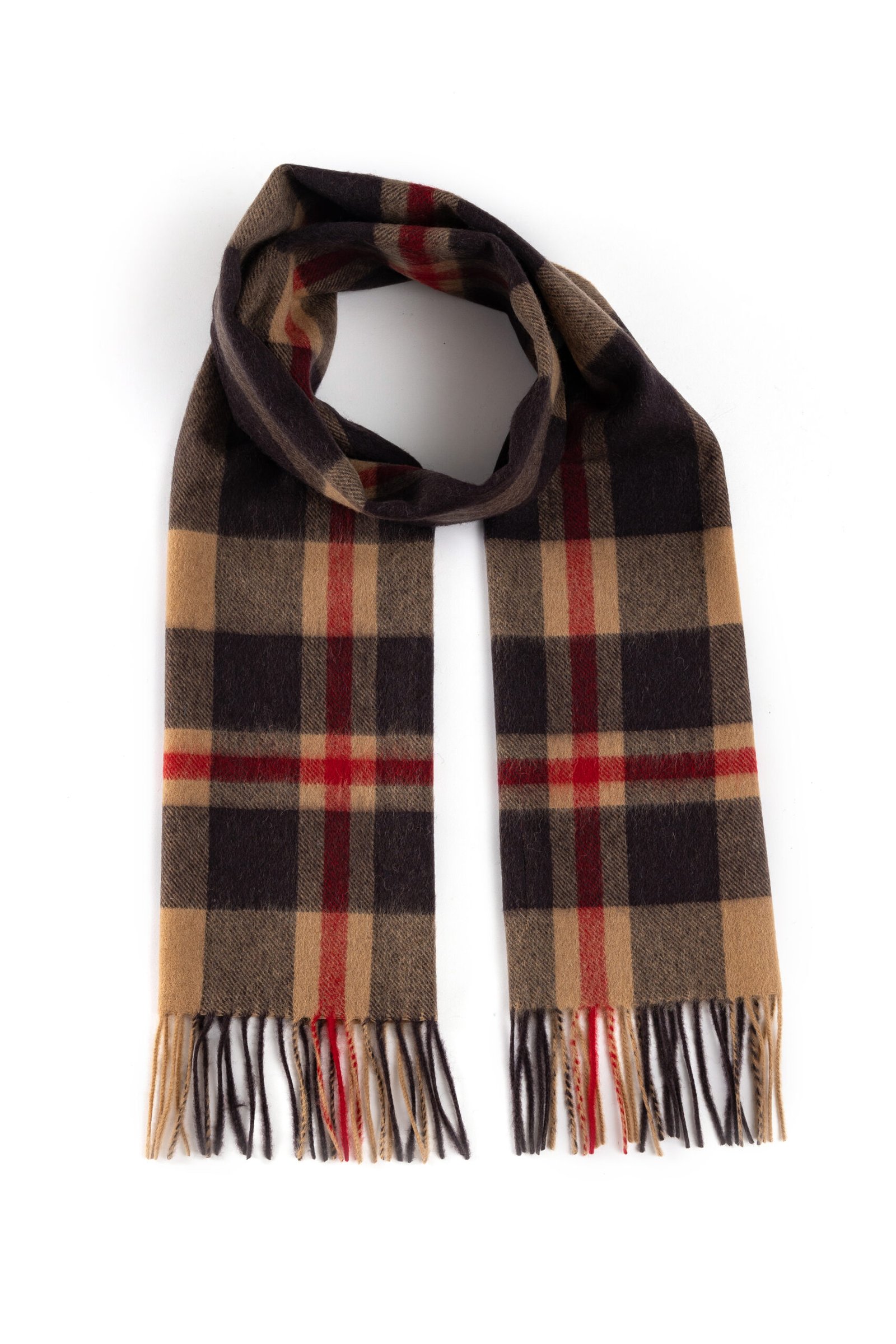 Edinburgh Cashmere DC Check Cashmere Scarf gift box birthday